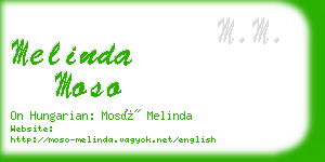 melinda moso business card